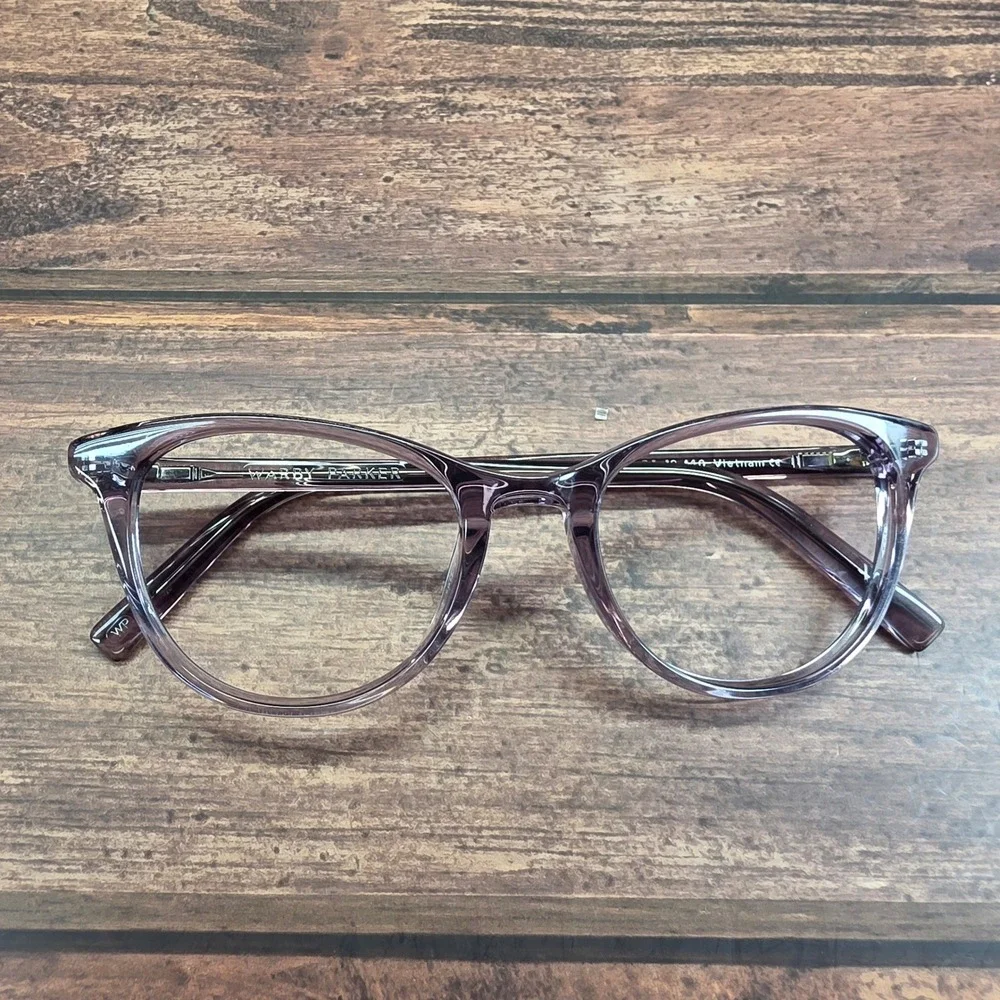 Warby Parker Madeleine M 632 Translucent Purple Cat Eye Eyeglasses 50-19-140